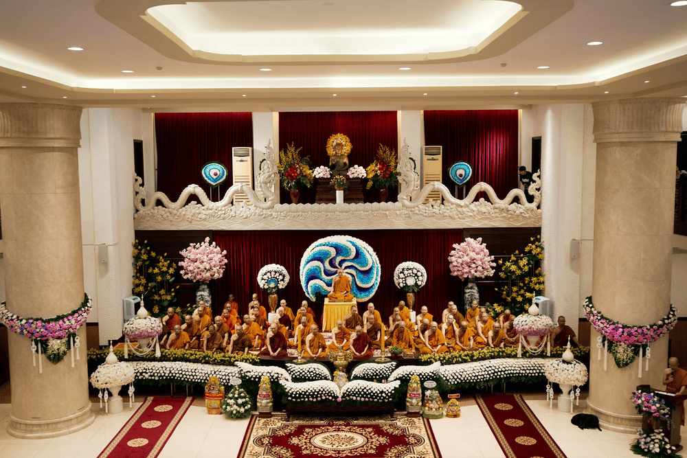 The main hall of Buu Long Pagoda is where ceremonies are held and important study activities are organized (Source: Tổ Đ&igrave;nh Bửu Long Fanpage)